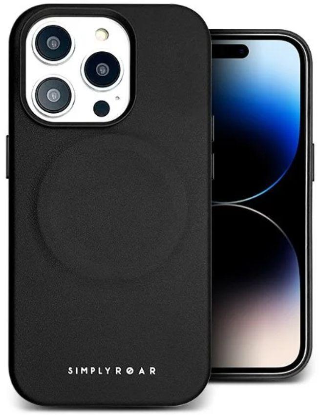 Simply ROAR Leather Mag Phone Case for iPhone 16 Pro - Black