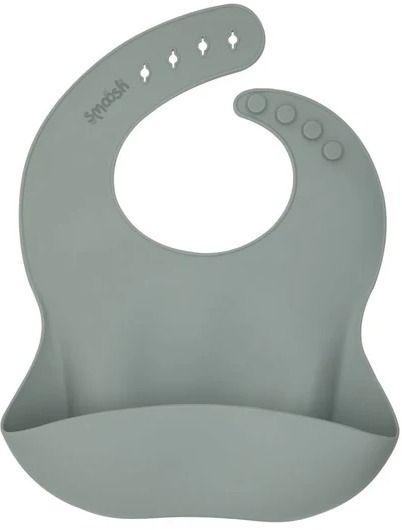 Smoosh  Silicone Bib - Grey - Brand New