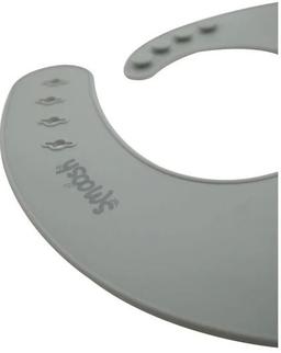 Smoosh Silicone Bib - Grey