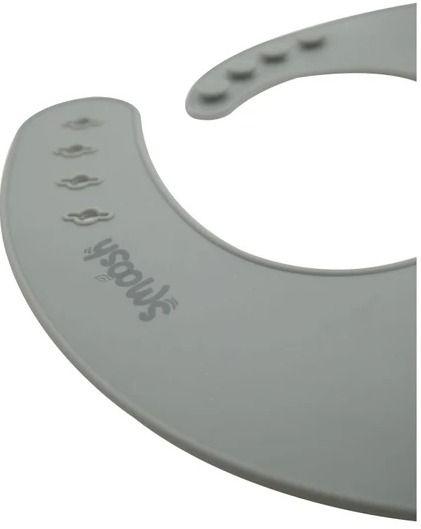 Smoosh Silicone Bib - Grey