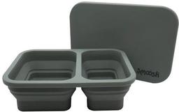Smoosh Silicone Collapsible Lunch Box - Grey