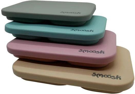 Smoosh Silicone Collapsible Lunch Box - Grey