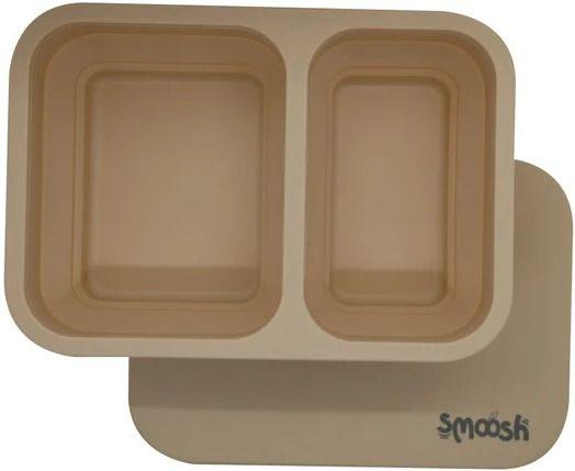 Smoosh Silicone Collapsible Lunch Box - Latte