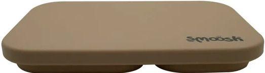Smoosh Silicone Collapsible Lunch Box - Latte