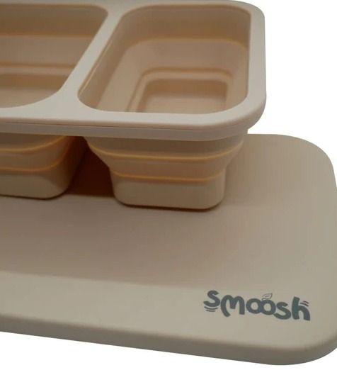 Smoosh Silicone Collapsible Lunch Box - Latte