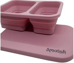 Smoosh Silicone Collapsible Lunch Box - Pink