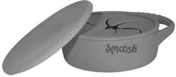 Smoosh Snack Cup with Lid - Grey