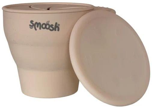 Smoosh  Snack Cup with Lid - Latte - Brand New