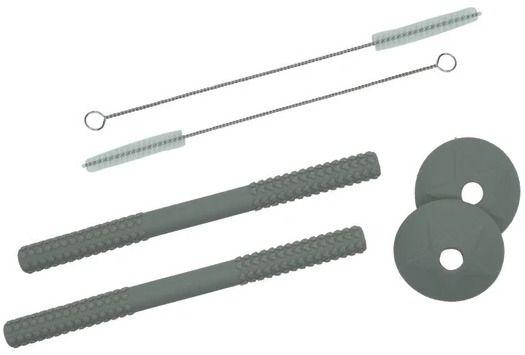 Smoosh Straw Set - Grey