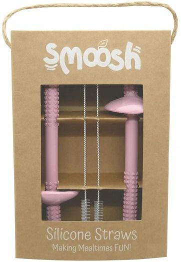 Smoosh Straw Set - Pink
