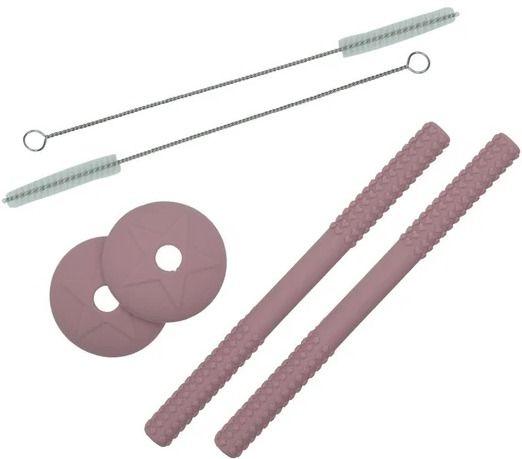 Smoosh Straw Set - Pink