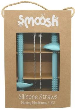 Smoosh Straw Set - Teal