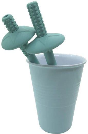 Smoosh Straw Set - Teal