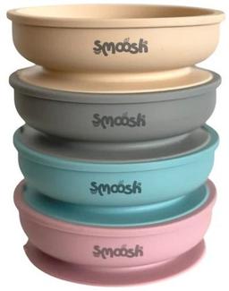 Smoosh Suction Bowl - Teal