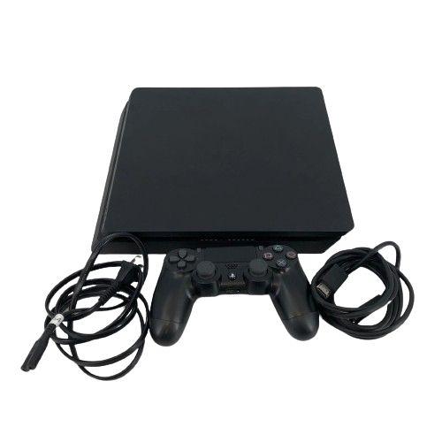 Sony  Playstation 4 Slim with Controller + Cables - 1TB - Jet Black - Acceptable