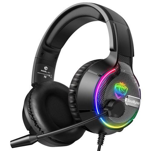 SoulBytes  S19 RGB Gaming Headphone - Black - Brand New