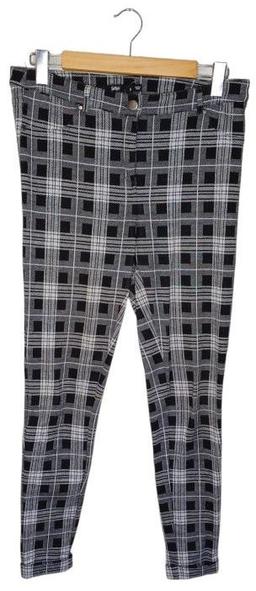 Sportsgirl Check Pants S - Black