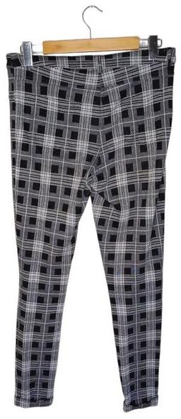 Sportsgirl Check Pants S - Black