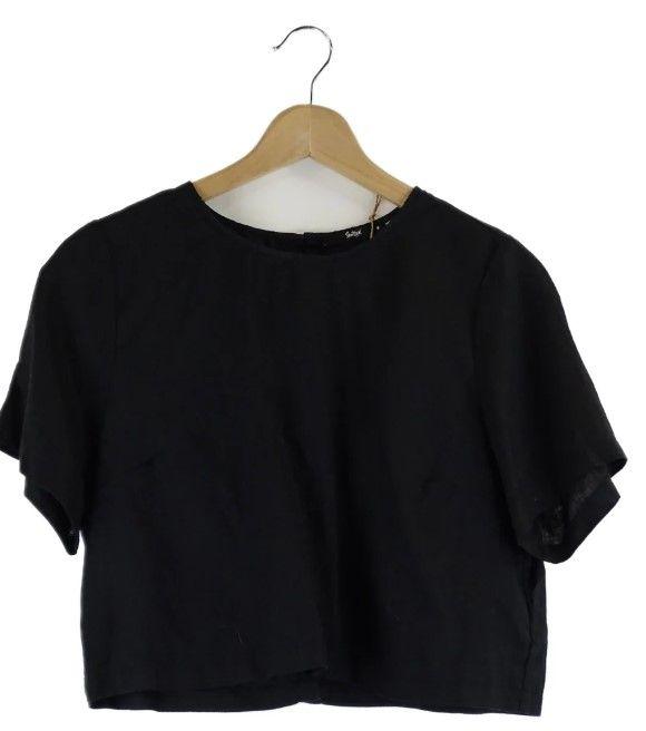 Sportsgirl  Crop Top 8 - Black - Excellent