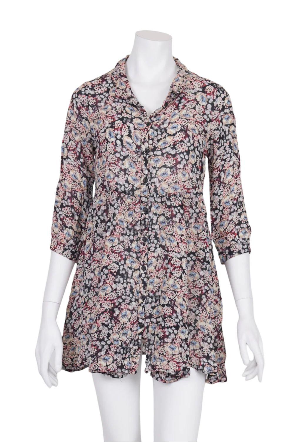 Sportsgirl Floral Button Front Dress 10