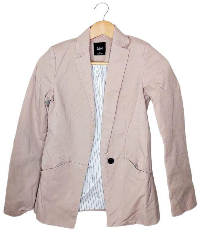 Sportsgirl  Long Blazer 6 - Blush Pink - Excellent
