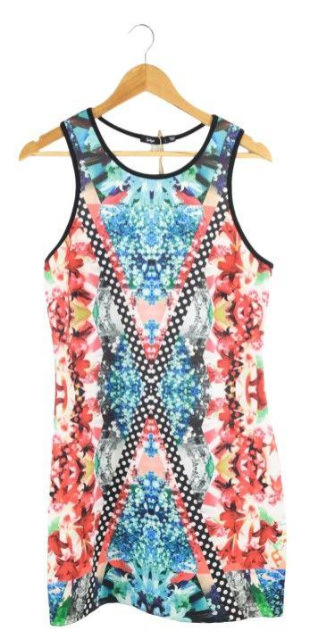 Sportsgirl  Multi Coloured Geometric Dress L - Multi - Excellent