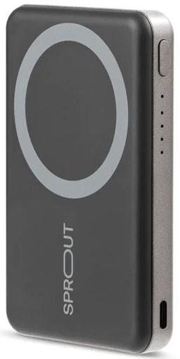 Sprout Magnetic Wireless Powerbank 6000mAh - Black