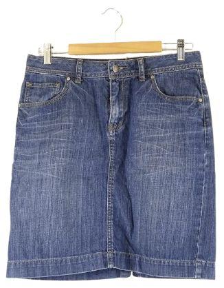 Sussan  A-Line Denim Skirt 8 - Blue - Excellent