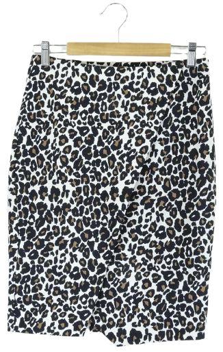 Sussan  Animal Print Skirt XS - Black - Excellent
