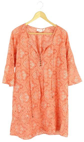 Sussan  Cotton Dress XS - Orange - Excellent