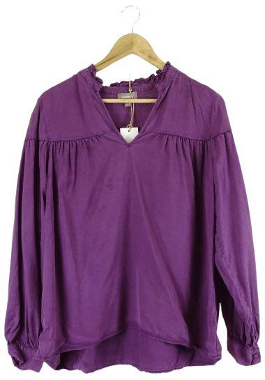Sussan  Long Sleeve Blouse Top 10 - Purple - Excellent