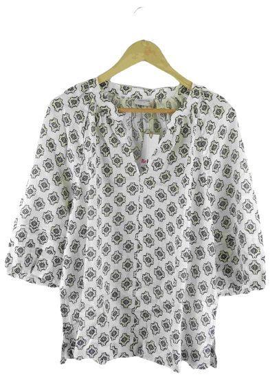 Sussan  Patterned Top 12 - White - Excellent