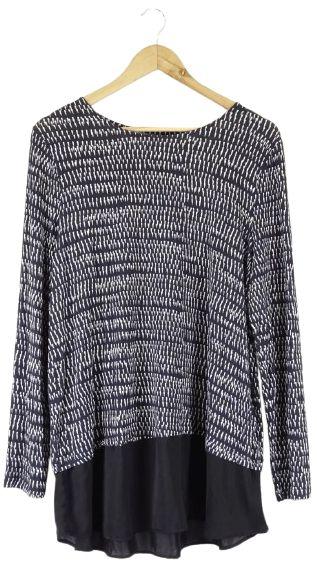 Sussan  Patterned Top XL - Black/White - Excellent
