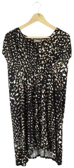 Sussan  Smock Dress XS - Black/Brown - Excellent