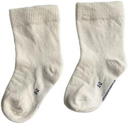 Sweet Cheeks Merino Baby Merino Crew Socks - Vanilla - 6-12 Months