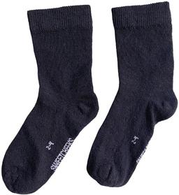 Sweet Cheeks Merino Kids Merino Crew Socks - Navy - 4-6 Years