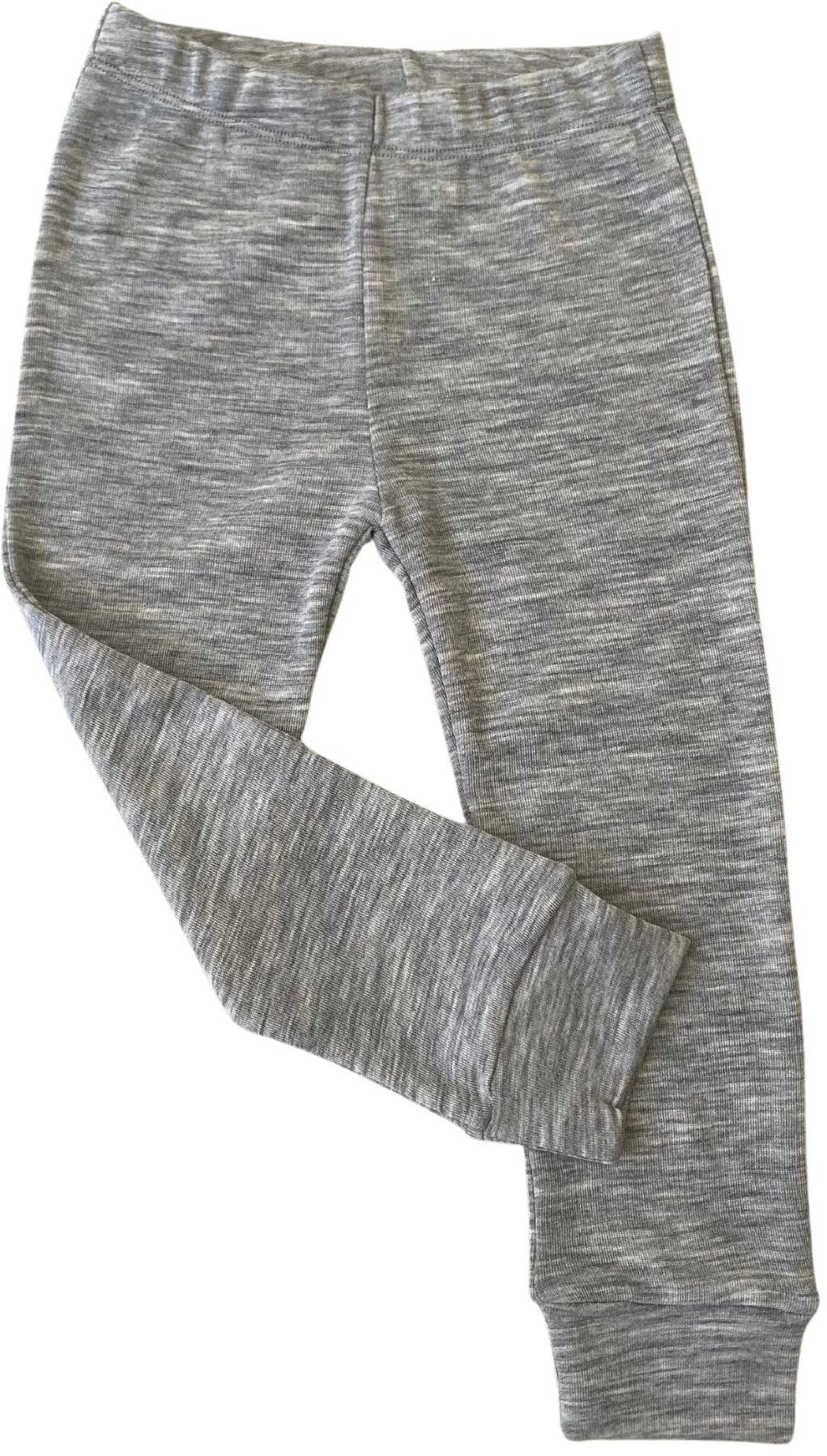 Sweet Cheeks Merino Kids Merino Leggings - Grey Marle - 2-3 Years