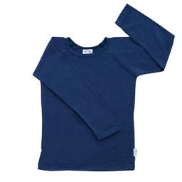 Sweet Cheeks Merino Kids Merino Long Sleeve Top - Navy - 3-4 Years