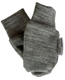 Sweet Cheeks Merino Newborn Merino Mittens - Grey Marle