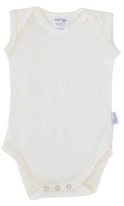 Sweet Cheeks Merino Singlet Merino Bodysuit - Vanilla - 0-3 Months