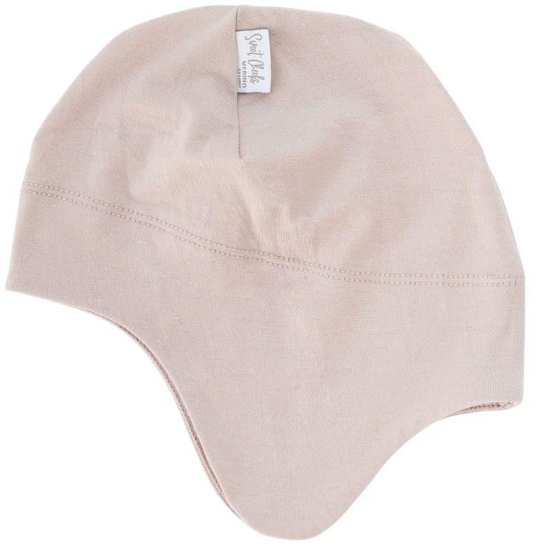 Sweet Cheeks Merino  Snug Merino Beanie - Blush - Over Stock - 5-24 Months