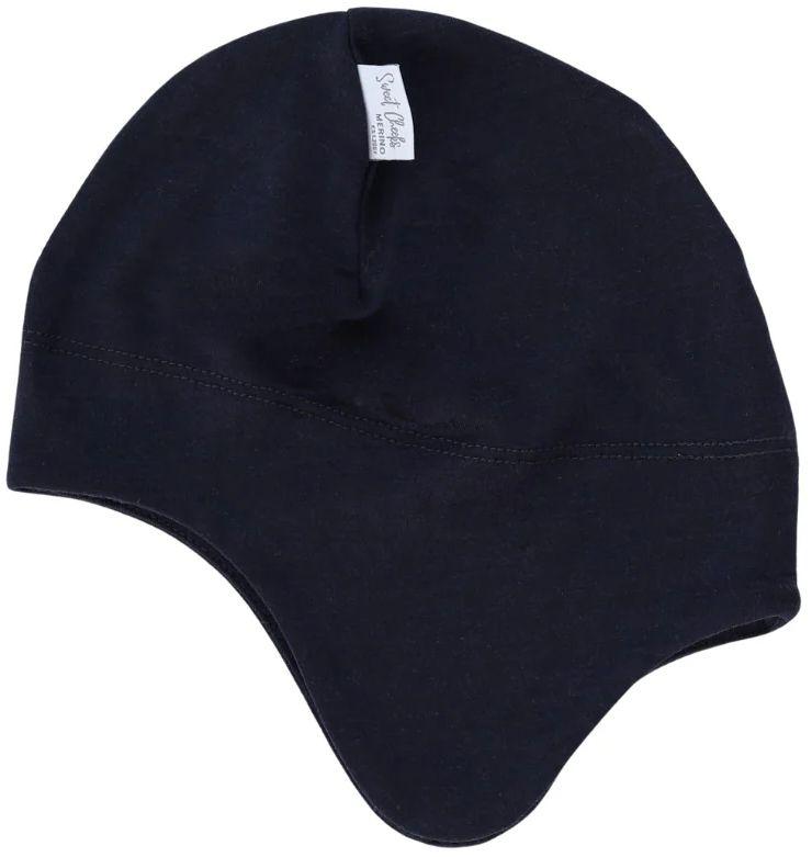 Sweet Cheeks Merino  Snug Merino Beanie - Indigo - Over Stock - 5-24 Months