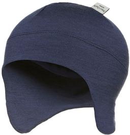 Sweet Cheeks Merino Snug Merino Beanie - Navy - 0-4 Months