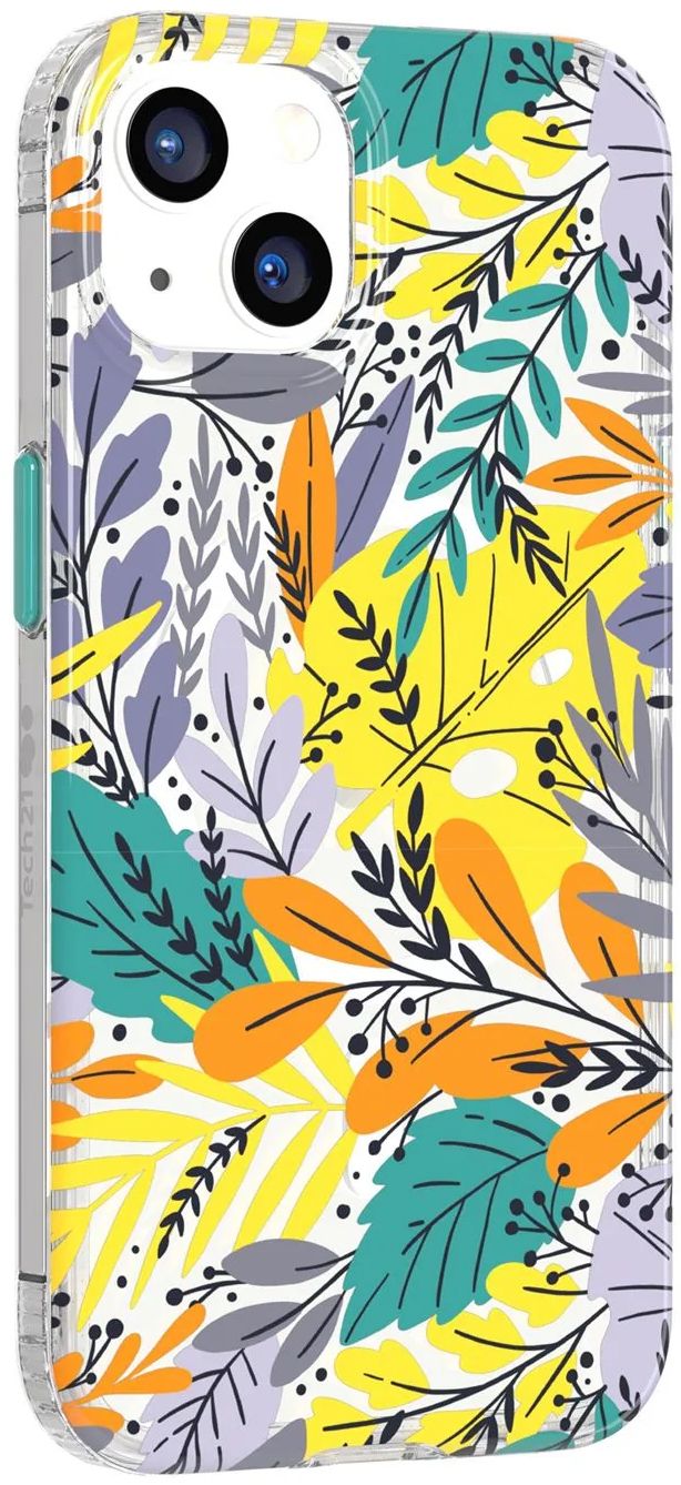 Tech21 EvoArt Phone Case for iPhone 13 - Green Leaf