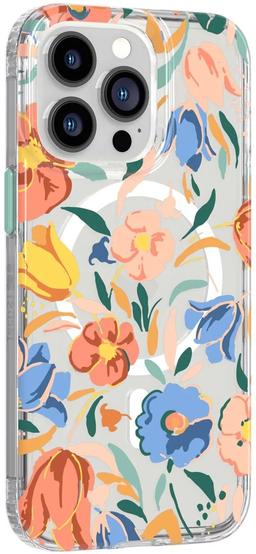 Tech21 EvoArt Phone Case for iPhone 13 Pro - Peach Tulips