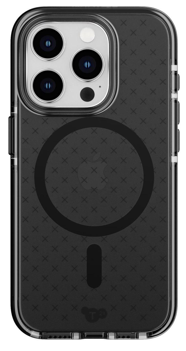Tech21  Evo Check MagSafe Phone Case for iPhone 15 Pro - Smokey Black - Brand New
