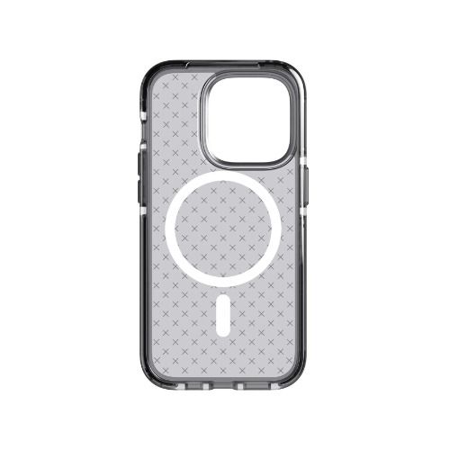 Tech21 EvoCheck Phone Case for iPhone 14 Pro (MagSafe) - Smokey Black