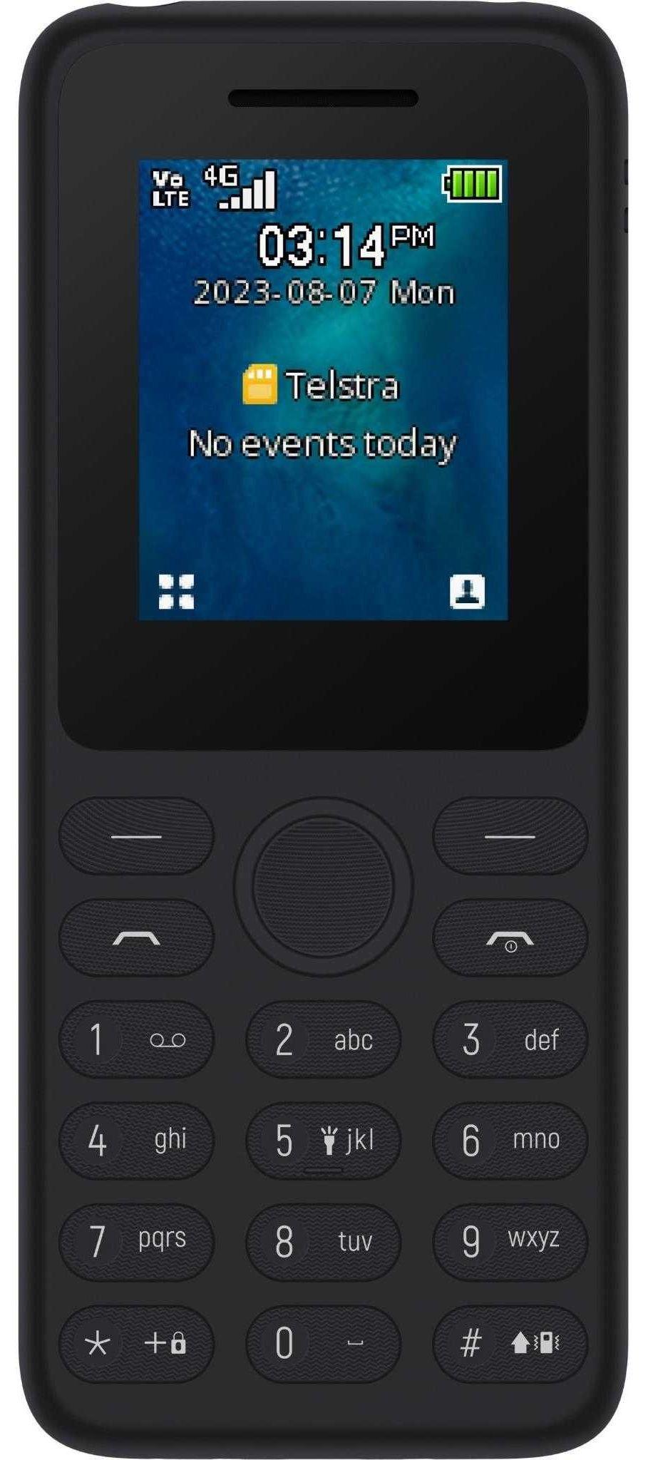 Telstra  Prepaid T-Lite (4G) - 128MB - Black - Single Sim - 48MB RAM - Excellent