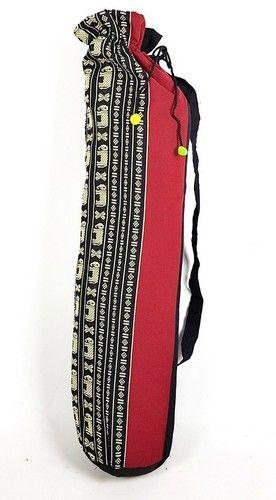 Mango Trees Thai Boho Yoga Mat Carry Bag - Red elephant - Brand New