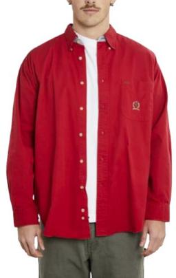 Tommy Hilfiger Button Up Shirt XL - Red